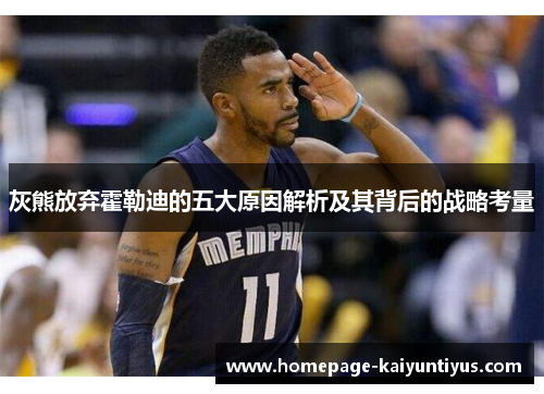 灰熊放弃霍勒迪的五大原因解析及其背后的战略考量 灰熊放弃霍勒迪的五大原因解析及其背后的战略考量